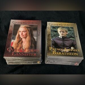 100+ 2012 Game of Thrones Season 1 / 2 Trading Cards - Starks, Lannister’s, More